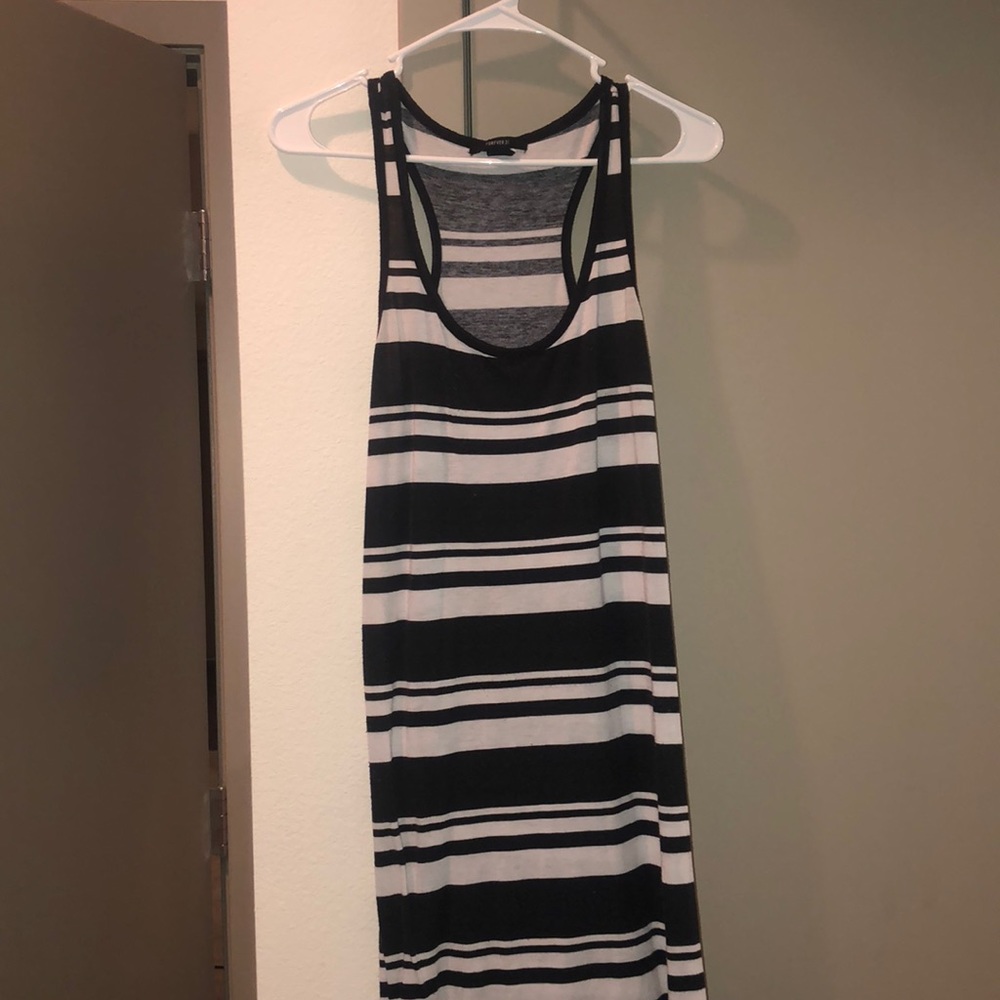 Black and white striped forever 21 maxi sun dress